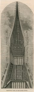 Schnittansichten des Uhrturms, Westminster, London von English School