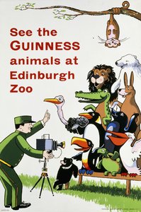 Sehen Sie die Guinness-Tiere im Zoo von Edinburgh, ca. 1938 von English School