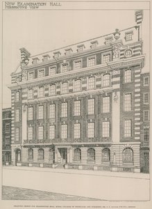 Ausgewählter Entwurf für die Prüfungshalle, Royal College of Physicians and Surgeons von English School