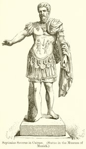Septimius Severus in Kürass (Statue im Museum von München) von English School