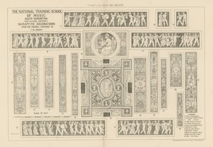 Sgraffito-Dekorationen von English School