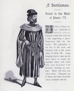 Shakespeares König Richard III: Ein Gentleman, Wache des Körpers von Heinrich VI