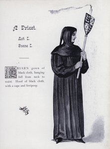 Shakespeares König Richard III: Ein Priester, Akt I, Szene I von English School