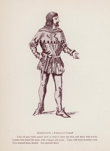 Shakespeares Die lustigen Weiber von Windsor: Bardolph, ein Anhänger von Falstaff von English School