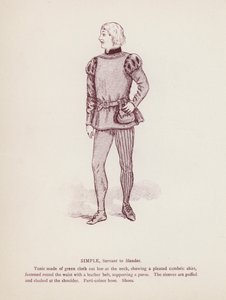 Shakespeares Die lustigen Weiber von Windsor: Simple, Diener von Slender von English School