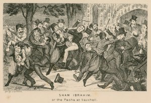 Sham Ibrahim oder der Pascha in den Vauxhall-Gärten, London von English School