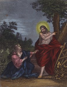 Sie, Josephs Gärtner ihn vermutend, sagte ... (farbiger Stich) von English School