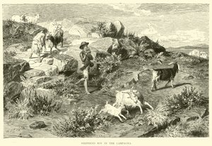 Hirtenjunge in der Campagna