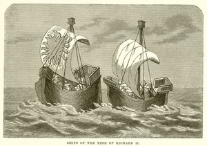 Schiff aus der Zeit von Richard II von English School