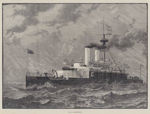 Schiffe bei der Marineparade zum Jubiläum der Königin (Gravur) von English School