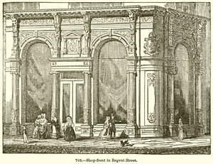 Ladenfront in der Regent Street von English School