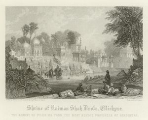 Schrein von Raiman Shah Doola, Ellichpur, Indien von English School