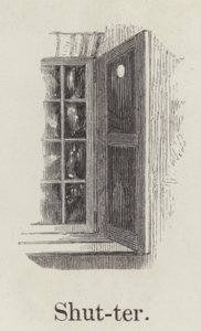 Fensterladen (Gravur)