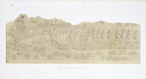 Belagerung und Plünderung einer Stadt, Koujunjik, Tafel 40 aus Ninive und seine Überreste von Austen Henry Layard (1817-94) veröffentlicht 1849 von English School