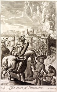 Belagerung Jerusalems durch Nebukadnezar II. von Babylon, 597 v. Chr. von English School