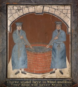 Schild für das Gasthaus "Blue Boys", späte 1700er Jahre