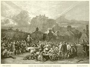Unterzeichnung des Bundes, Greyfriars Churchyard von English School