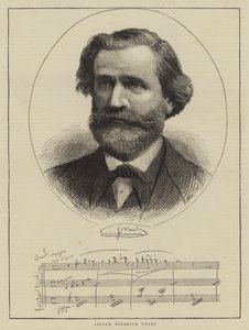 Signor Giuseppe Verdi (Stich) von English School
