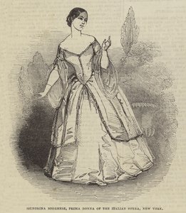 Signorina Borghese, Primadonna der italienischen Oper, New York von English School