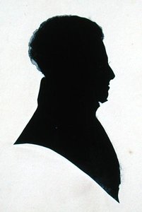 Silhouette von GB, aus Michael Faradays Sammelalbum von English School