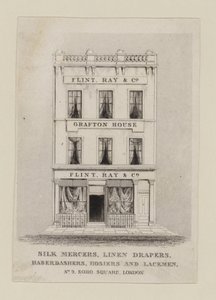 Seidenhändler, Flint Ray & Co, Visitenkarte von English School