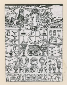Silberplatte als Preise für die Lotterie von 1569 geplant von English School