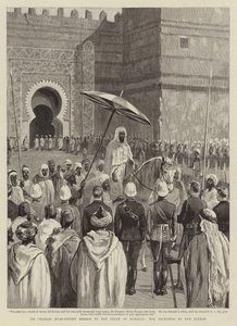 Sir Charles Euan-Smiths Mission am Hof von Marokko, der Empfang durch den Sultan von English School