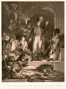 Sir David Baird entdeckt den Leichnam von Tippoo Sultan von English School