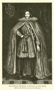 Sir Edward Herbert als Ritter des Bades von English School