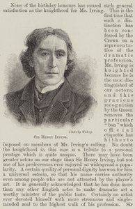 Sir Henry Irving (Gravur) von English School