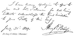 Sir Henry R. Bishop (Musiker) von English School