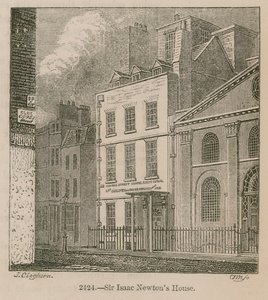 Sir Isaac Newtons Haus, St Martins Street, Leicester Square, London von English School