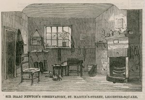 Sir Isaac Newtons Observatorium, St Martins Street, Leicester Square, London von English School