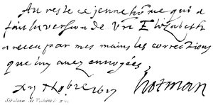Sir Jean de Villiers Hotman von English School