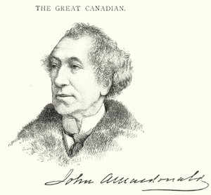Sir John Alexander Macdonald (Gravur) von English School