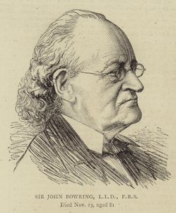 Sir John Bowring, LLD, FRS (Stich) von English School