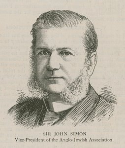 Sir John Simon, Vizepräsident der Anglo-Jewish Association von English School