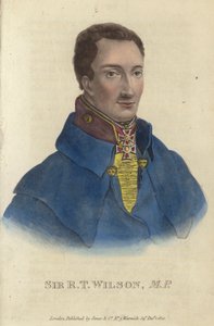 Sir Robert Thomas Wilson, britischer Soldat und Politiker (farbiger Stich) von English School
