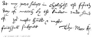Sir Thomas More von English School