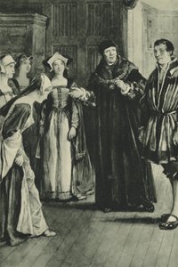 Sir Thomas More bringt Holbein nach Hause von English School