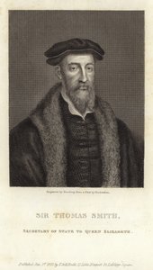 Sir Thomas Smith, englischer Gelehrter, Diplomat und Politiker von English School