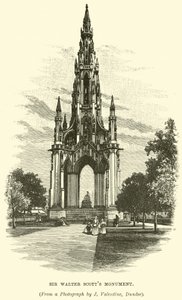 Sir Walter Scotts Denkmal von English School