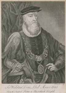 Sir Wolstan Dixie, Lord Mayor von London, 1585 von English School