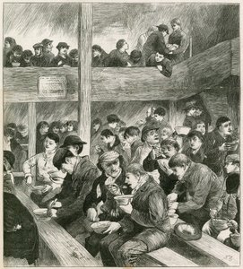 Skizze beim Diebesschmaus von Ned Wright von English School