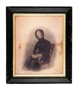 Skizze von Anne Lister von Shibden Hall von English School