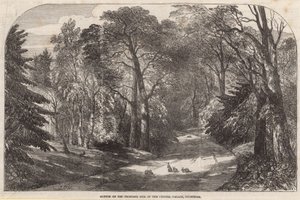 Skizze des vorgeschlagenen Standorts des Crystal Palace, Sydenham