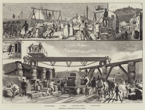 Skizzen im Portland-Strafgefängnis (Stich) von English School