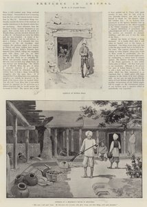 Skizzen in Chitral (Lithografie) von English School