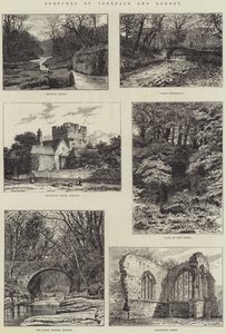 Skizzen von Teesdale und Rokeby (Stich) von English School
