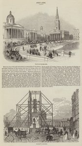 Skizzen vom Trafalgar Square (Gravur)